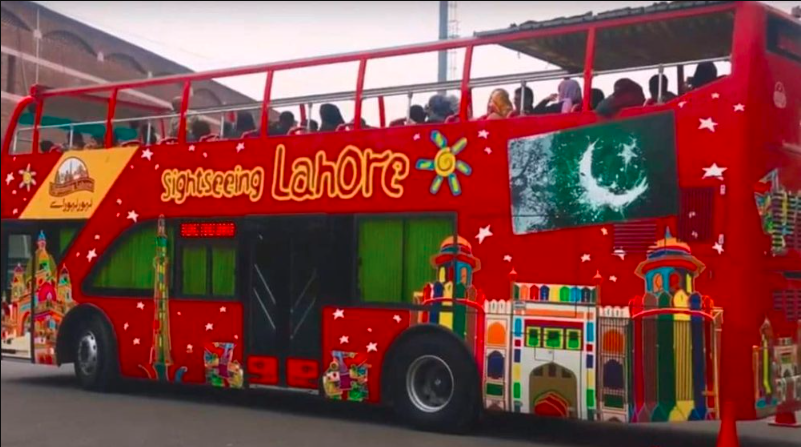 Double-Decker Tourist Bus Service Begins Operations in Lahore