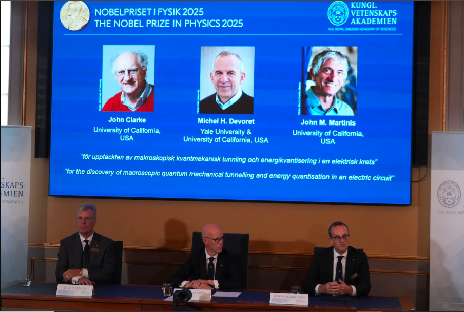 Scientists win Nobel Prize in Physics for demonstrating quantum mechanics on a macroscopic scale
